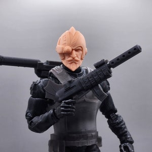 Voltar inspired Heads, Backpack, walkie talkie and Gun Classified compatible 1:12 scale image 4