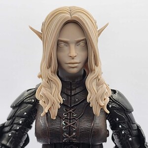 Silverleaf, female elf enchantress head – Mythic Legions 2.0 scale
