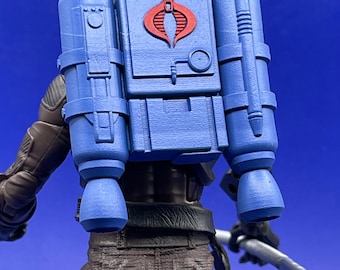 Blue Cobra Jet Pack peint - GI Joe Classified compatible échelle 1/12