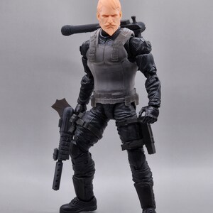 Voltar inspired Heads, Backpack, walkie talkie and Gun Classified compatible 1:12 scale image 7