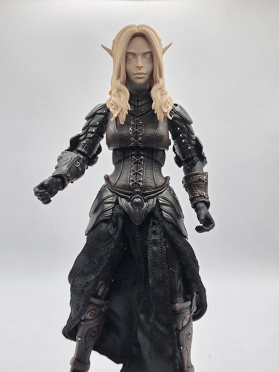 Silverleaf Enchantress Female Elf Head - Scaled for Mythic Silverleaf Enchantress Female Elf Head - Scaled for Mythic