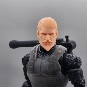 Voltar inspired Heads, Backpack, walkie talkie and Gun Classified compatible 1:12 scale image 8