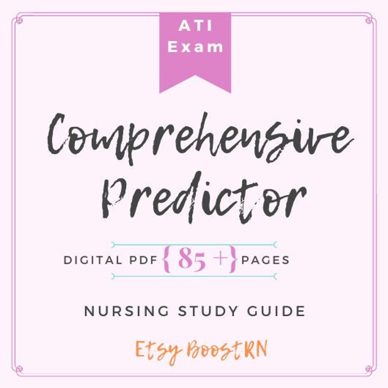 Comprehensive ATI Exit Exam Study Guide High Chance of Etsy