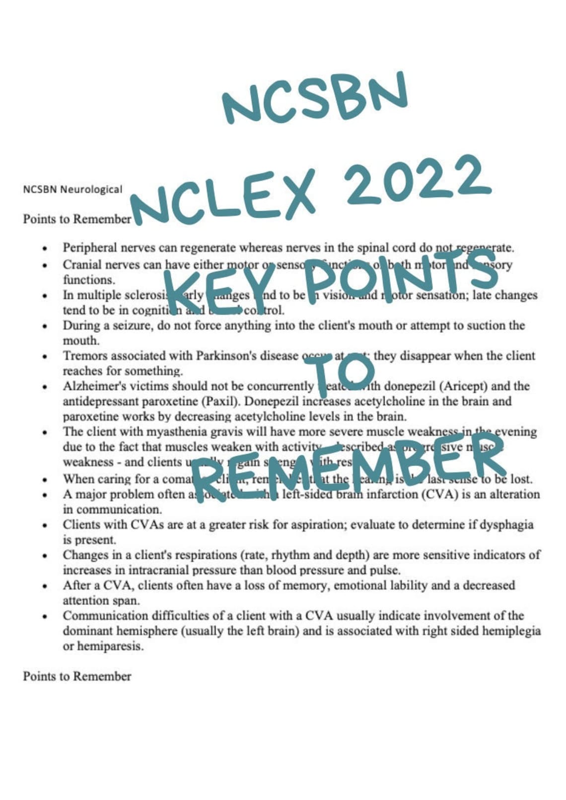 NCSBN 2023 Key Concepts to Remember for the NCLEX Etsy