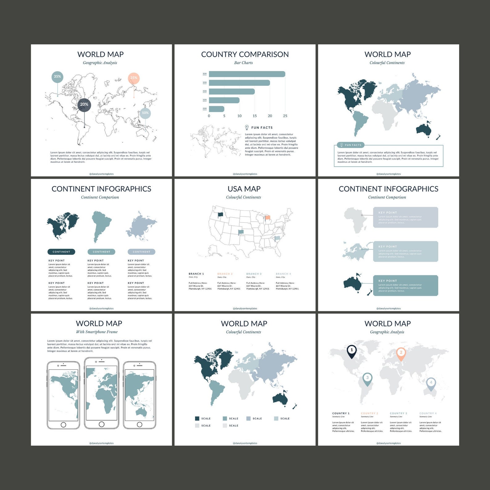 World Map Infographic Canva Template, USA City Map Infographic Template ...