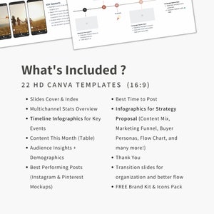 Social Media Monthly Client Analytics Report Canva Presentation Template Canva Infographic Graphic Powerpoint E Commerce Report image 4