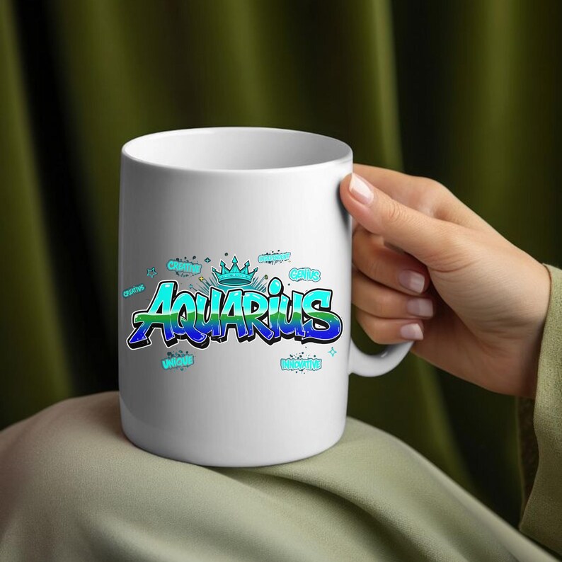 12 Sternzeichen PNG Bundle, Horoskopdesigns für Sublimation, druckbare Astrologie Zeichen PNG Bundle, Airbrush Sternzeichen Kunst für Shirts und Kunsthandwerk Bild 6