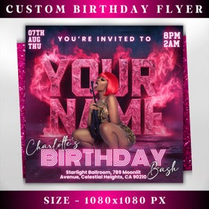 Custom Flyer Design Service, Personalized Flyer for Birthday & Any Event Digital Marketing Flyer, Social Media Flyer, Custom flyer Design