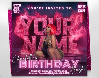 Custom Flyer Design Service, Personalized Flyer for Birthday & Any Event Digital Marketing Flyer, Social Media Flyer, Custom flyer Design