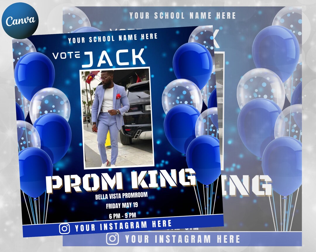 Vote King Class Campaign Flyer High School