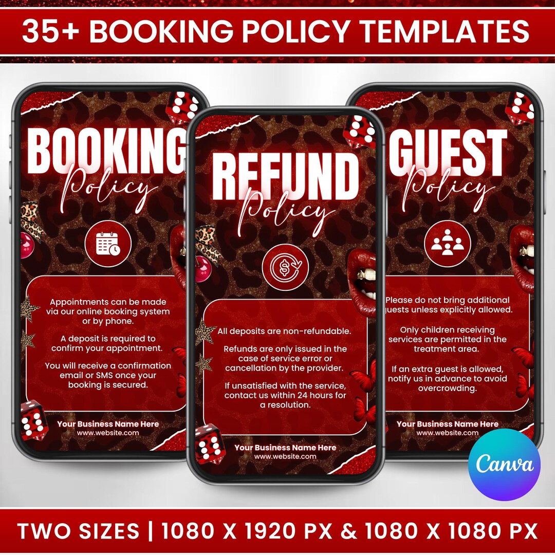 35+ Booking Policy Templates, Red Cheetah Booking Policies for ...