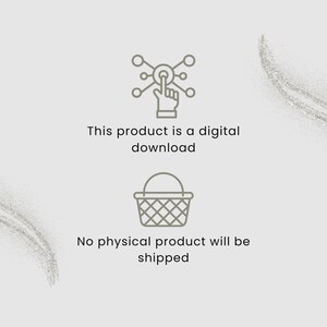 K&ouml;nnte beinhalten: Illustration einer Hand, die auf einen digitalen Download-Button klickt. Der Text lautet: "Dieses Produkt ist ein digitaler Download. Es wird kein physisches Produkt versandt."