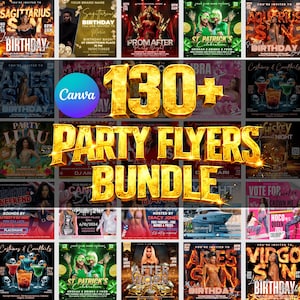Party Flyers Bundle, Club Party Flyers, Night Club Flyers, Freaknik Party Flyer, Birthday Event Flyer Sunday Hangover Party Flyer Pool Party