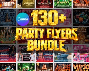 Party Flyers Bundle, Club Party Flyers, Night Club Flyers, Freaknik Party Flyer, Birthday Event Flyer Sunday Hangover Party Flyer Pool Party