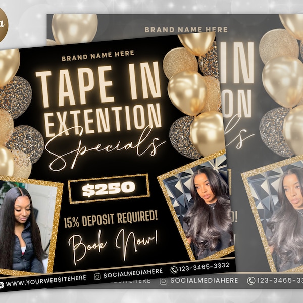 Tape In Hair Extension, Tape In Extension, Tape In Extension Flyer, Hair Flyer Fall, Diy Hair Flyer, Hair Extension Post, Tape In Flyer