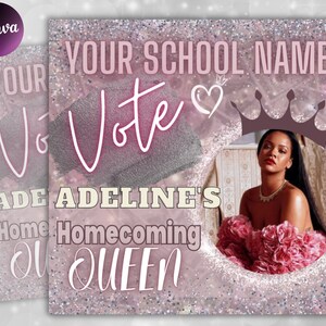 Vote Campaign Flyer , Social Media Flyer, Class campaign Flyer, high School homecoming, college homecoming