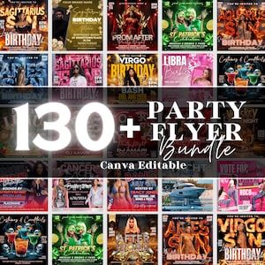 Party Flyers Bundle, Club Party Flyers, Night Club Flyers, Freaknik Party Flyer, Birthday Event Flyer Sunday Hangover Party Flyer Pool Party