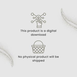 Puede incluir: Gr&aacute;fico de descarga digital con el texto "This product is a digital download" y "No physical product will be shipped". La imagen incluye una mano tocando una red y un icono de cesta.