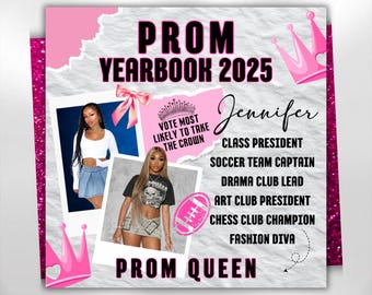 Prom Vote Campaign Flyer, Prom Flyer, Prom Season Flyer, Prom Vote, Fyer, Prom Flyer, Prom Event Flyer, DIY Flyer, Canva Template
