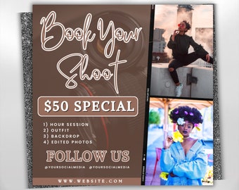 Photographer Flyer, Editable Photoshoot Graduation Season Flyer, Photography Flyer, Graduation Season Canva Digital Flyer Template