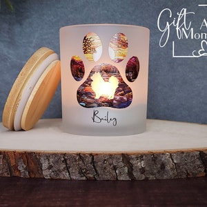 Personalized Pet Loss Gift | Pet Memorial Gift | Dog Memorial Candle | Pet Bereavement | Pet Sympathy | Dog Sympathy Candle | Pet Dedication