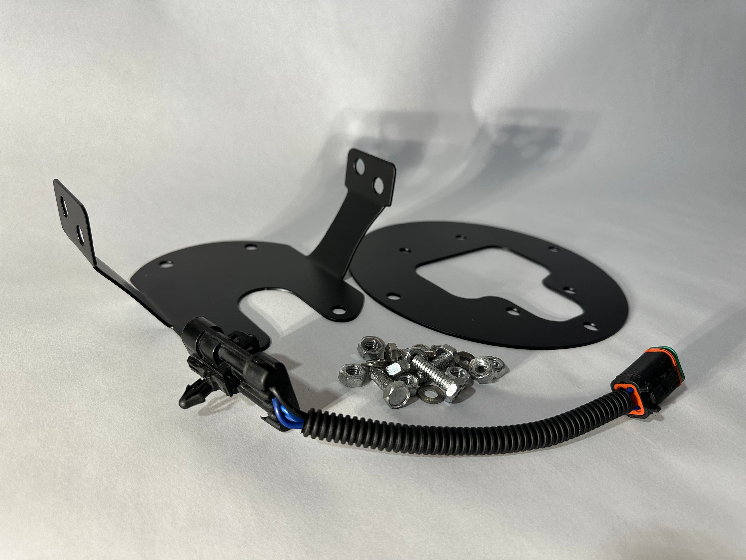 POWERJAMES LED Headlight Mount Bracket For Baja Designs LP6 - Fits Harley Street Glide FLHT/FLHTK (2014-2023)