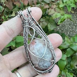 Sterling Silver Cage for Crystals Holder Locket Carrier with a chain