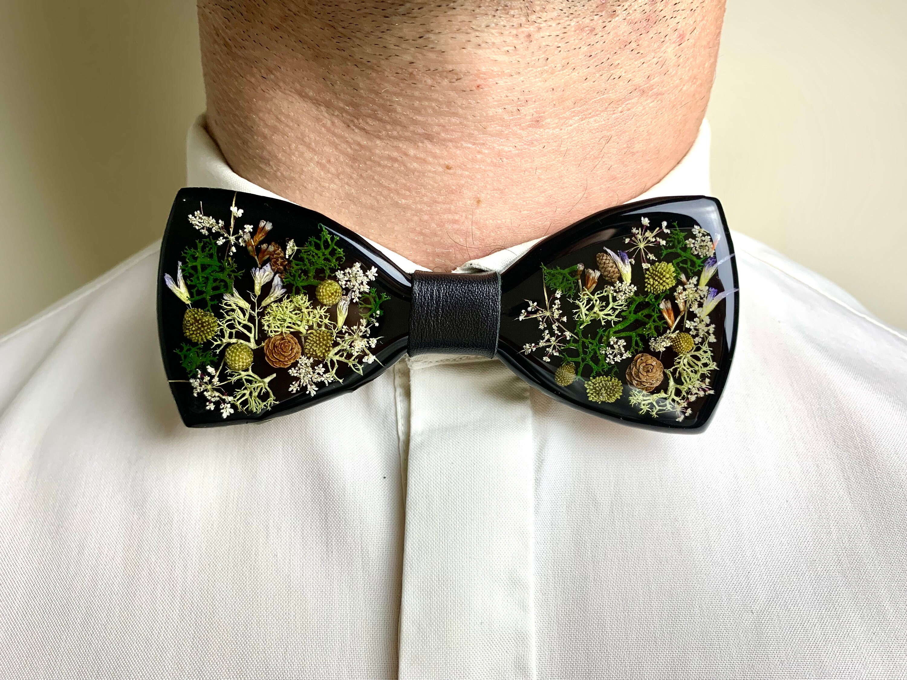 Forest Bow Tie, Mans Bow Tie, Unique Bow Tie, Unusual Bow Tie, Unusual