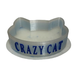 Glow in the dark optional) Crazy Cat Shape Bowl