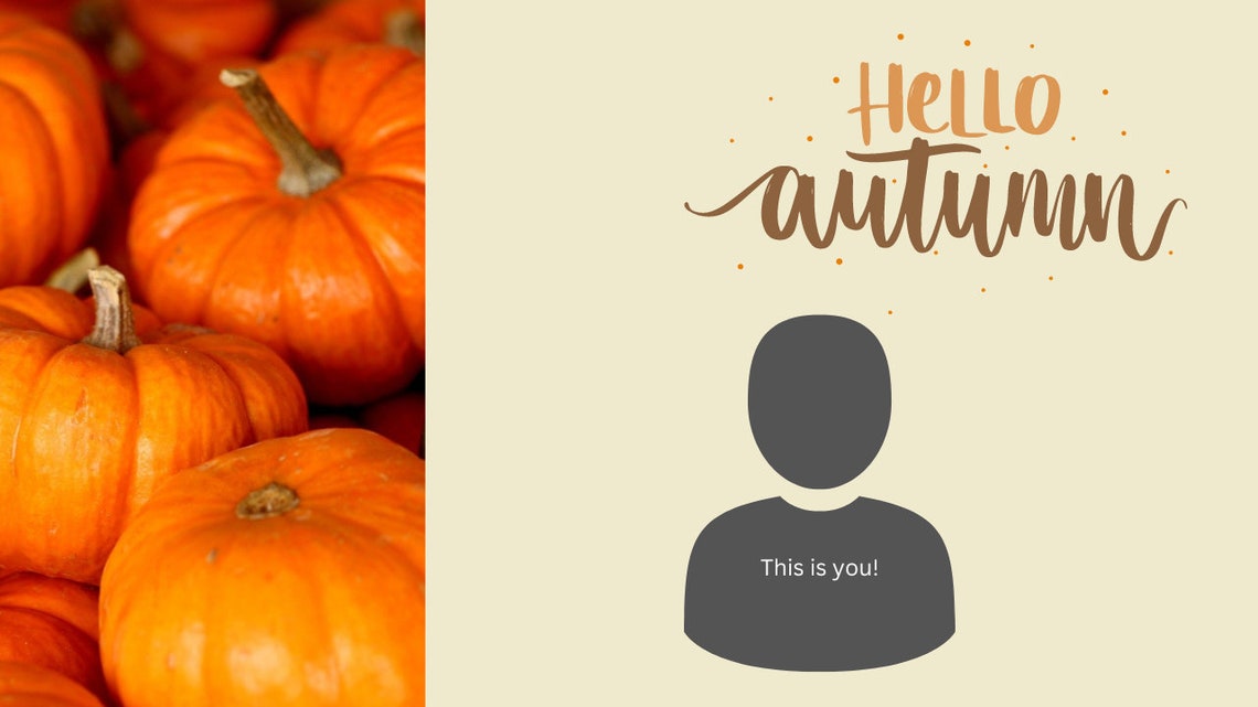 Fall Autumn Zoom Background Digital Virtual Background for Etsy