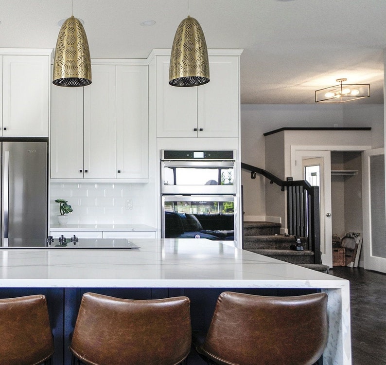 White Kitchen Zoom Background, Digital Virtual Background for Zoom and