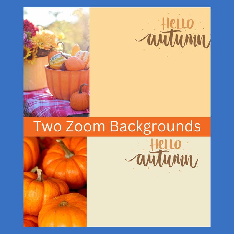 Fall Autumn Zoom Background Digital Virtual Background for - Etsy