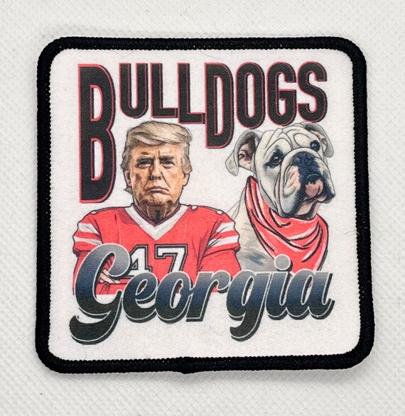 Georgia Bulldogs NCAA College School Logo Embroidered Iron On Patch