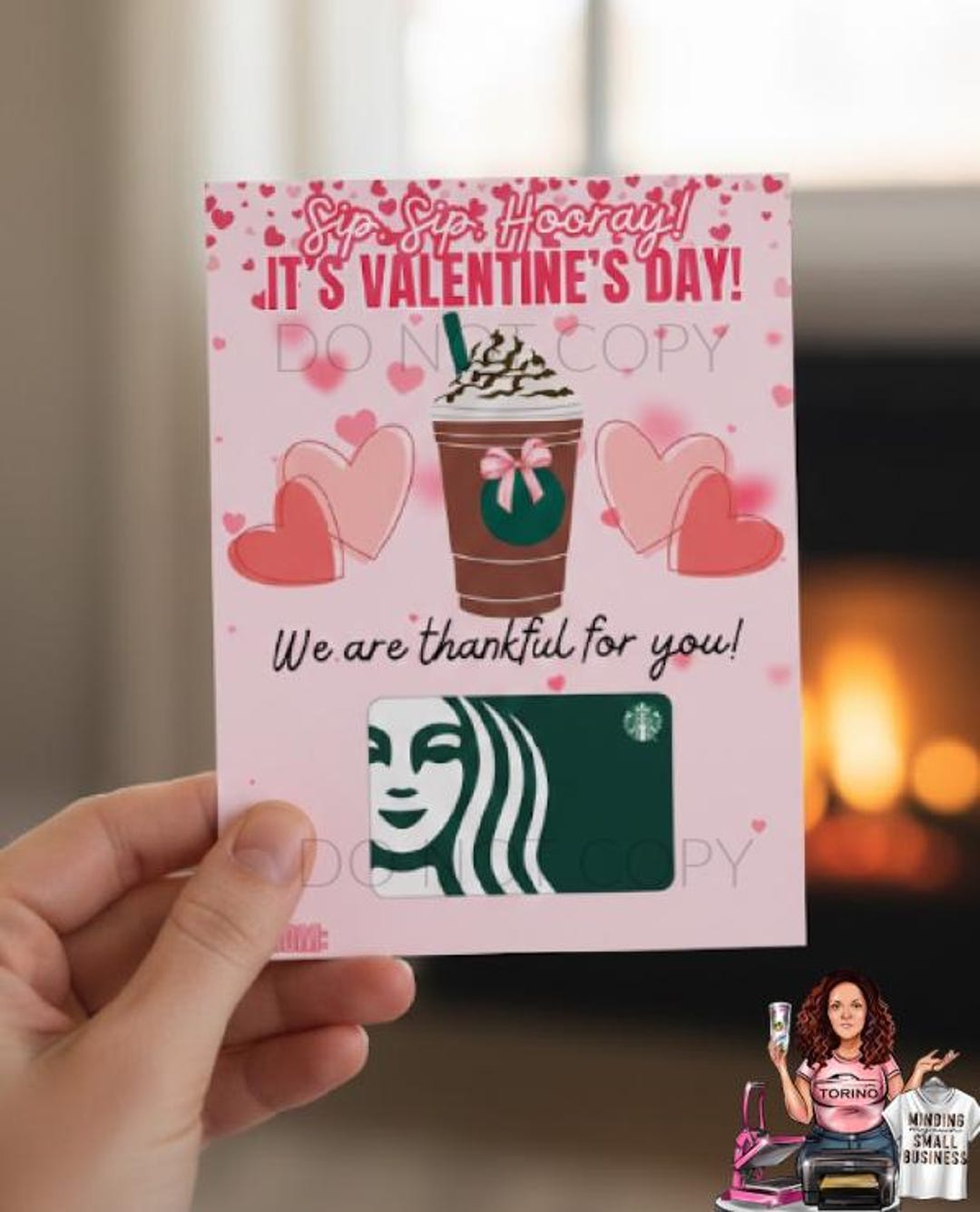 Valentine Gift Card Holder Printable, Coffee Gift Teacher Card Holder ...