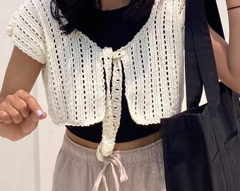 Charlotte Tie Up Top Crochet Pattern