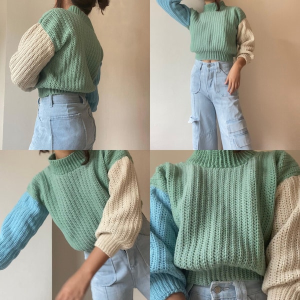 Modèle au crochet pour pull Velma