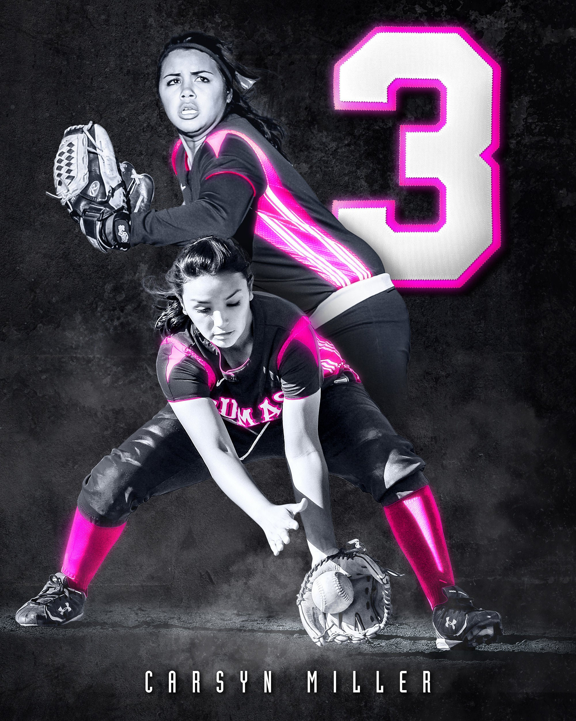 Customized Sports Poster Handcrafted From Your Photos to Create a Truly