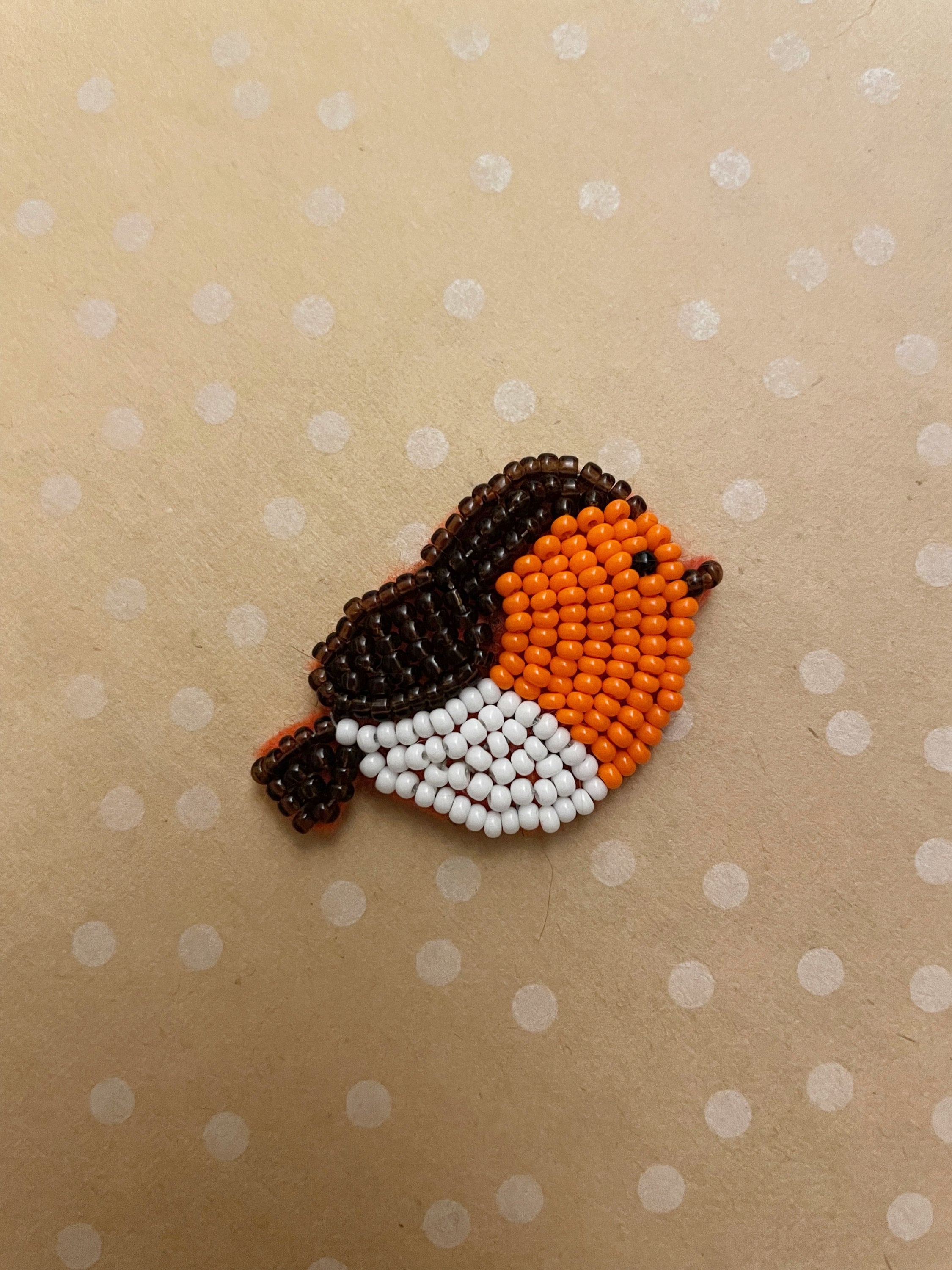 Robin Pin Stan Beaded Robin Pin - Etsy