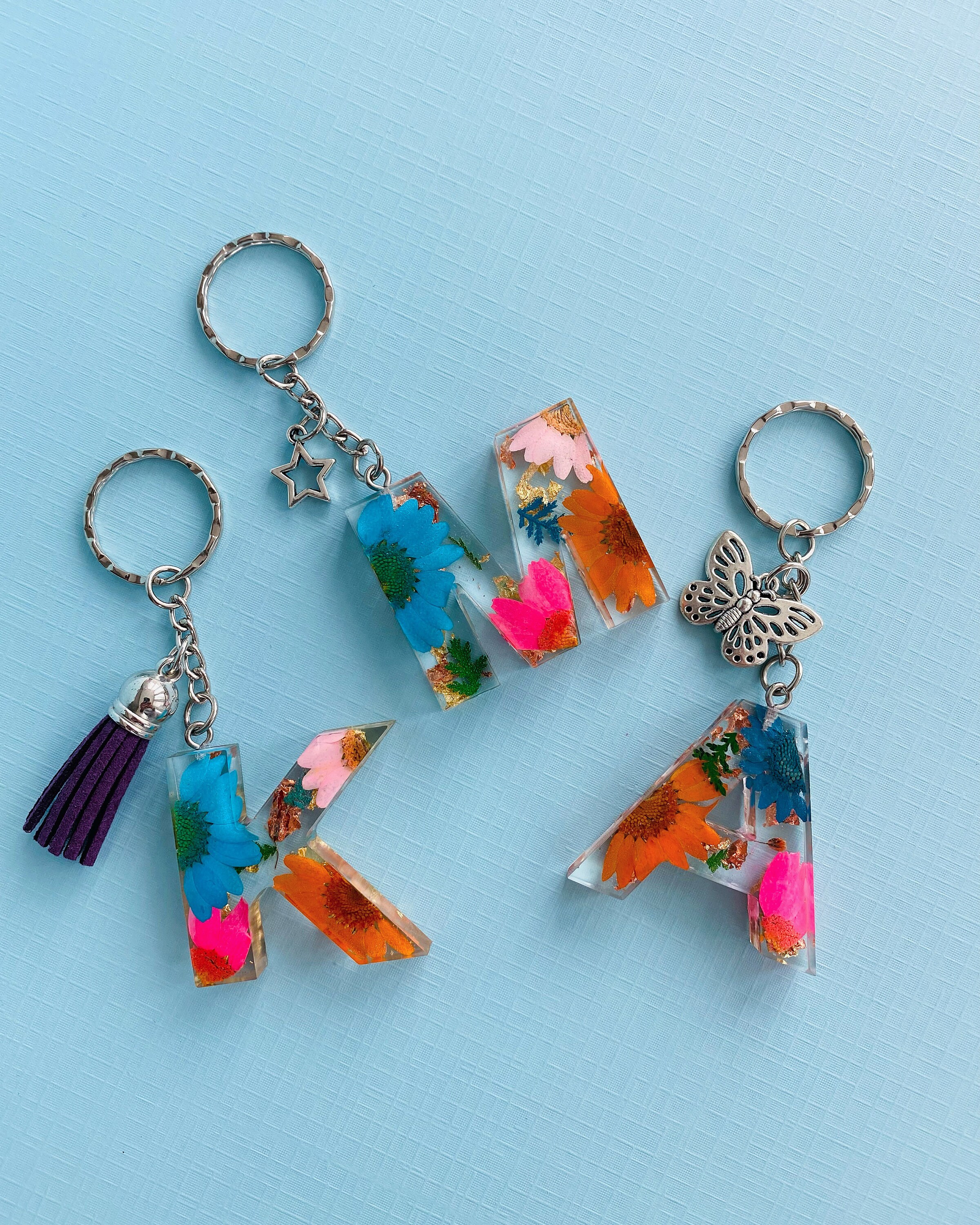Resin keyrings and bookmarks Etsy