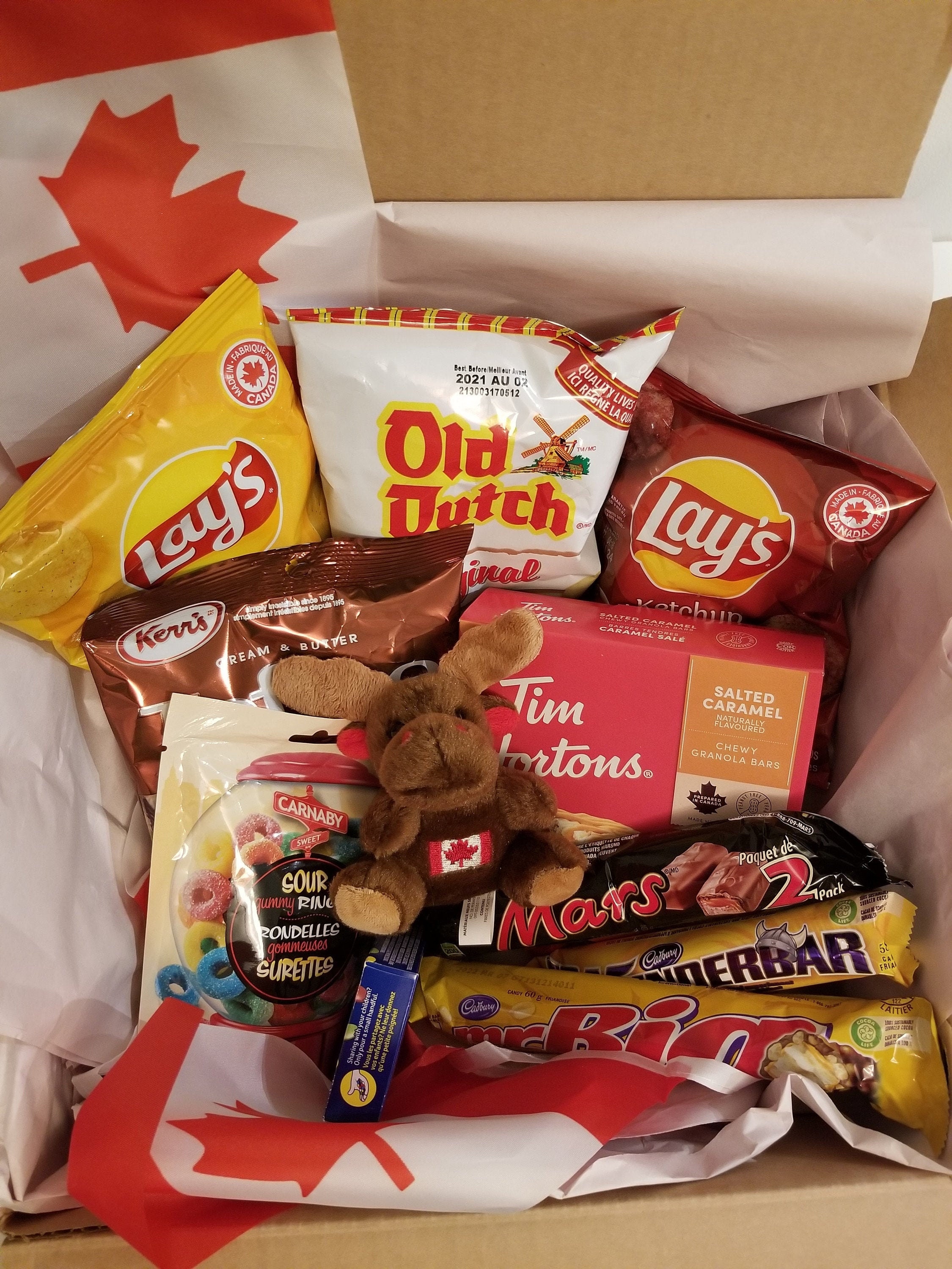 Canada Snack doos. Canadian Snacks Box 100 gemaakt in Etsy