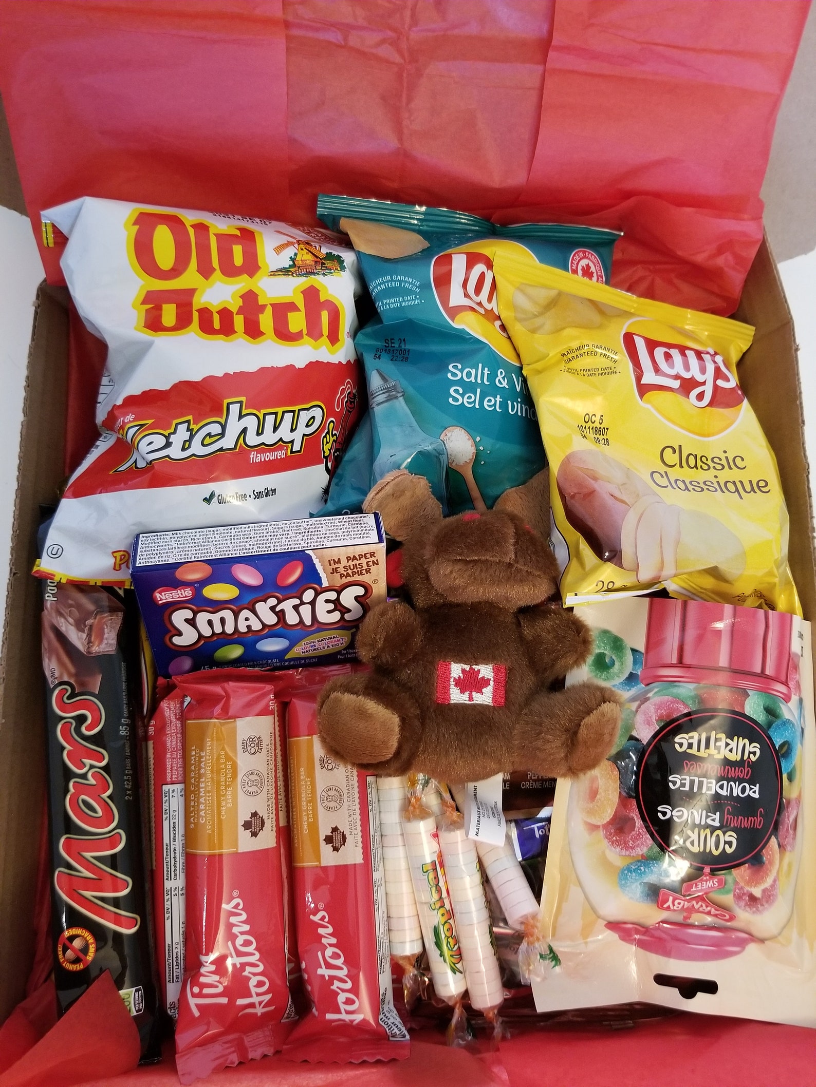 Canada Snack box. Canadian Snacks Box 100 made in Canada Etsy