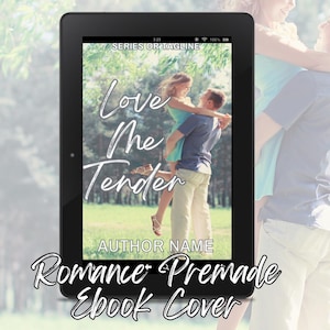 Capa de e-book de romance pré-fabricada: História de amor em uma cidade pequena