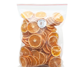 100 Slices of Orange Dried Citrus Fruit - Dehydrated - Cocktail Candy