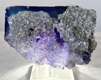 Großes 3+ lbs High Grade Fluorit aus Fluorit mit Calcit Denton Mine