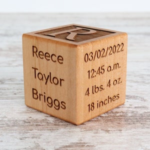 Personalized Baby Block | New Baby Gift |  New Baby Birth Block | Custom Baby Stats Block | New Parents Gift | Newborn Keepsake Present