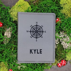 Personalized Leather Passport Cover, Engraved Leather Passport Cover, Monogramed Passport Cover
