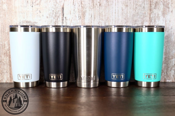 Yeti Rambler 20 Oz. Silver Stainless Steel Insulated Tumbler