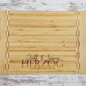 Personalized Cutting Board, Gift for Couple, Wedding Gift, Anniversary Gift, Housewarming Gift, Custom Cutting Board, Engraved Cutting Board