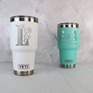Personalized YETI Tumbler, Custom Name, Monogram & Vacation Designs, 30oz, 20oz Rambler, Engraved Insulated Travel Mug, Gift for him or her