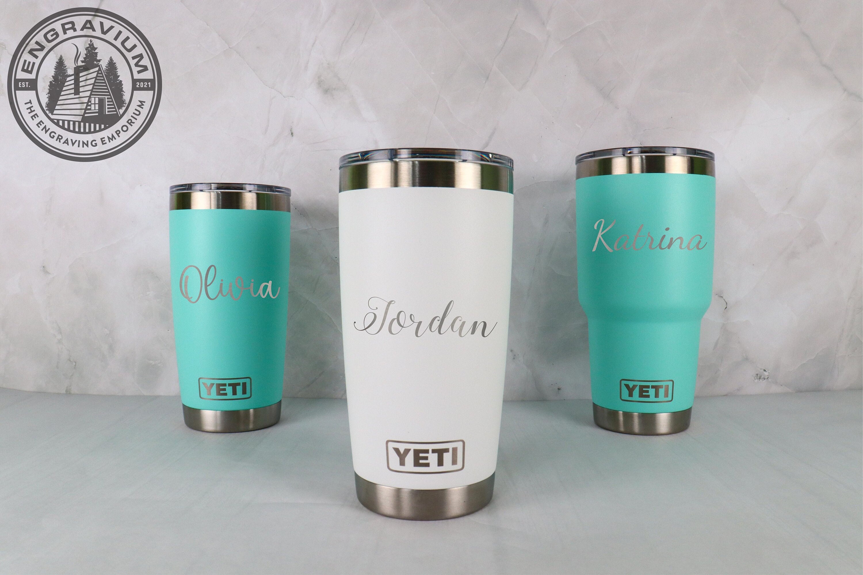 Custom Personalized Yeti Nordic Blue Yeti Tumbler With Name